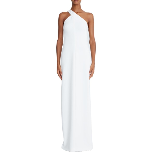 bhfo evening dresses Red Halter Deep-V Lace Formal Dress With Boning